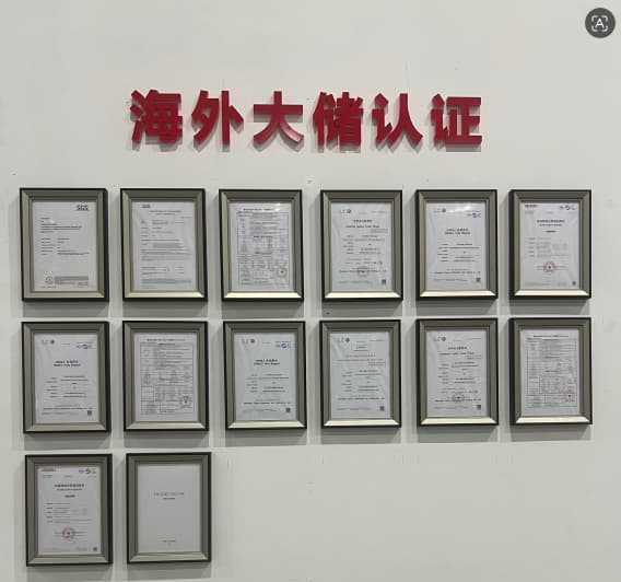 Overseas Large-scale Energy Storage Certification