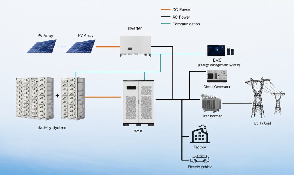 Overall Operation Flow Chart of MegSolid Energy Storage Equipment