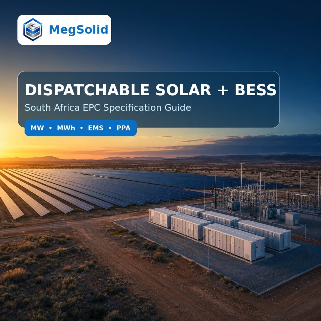 MegSolid dispatchable solar BESS project in South Africa