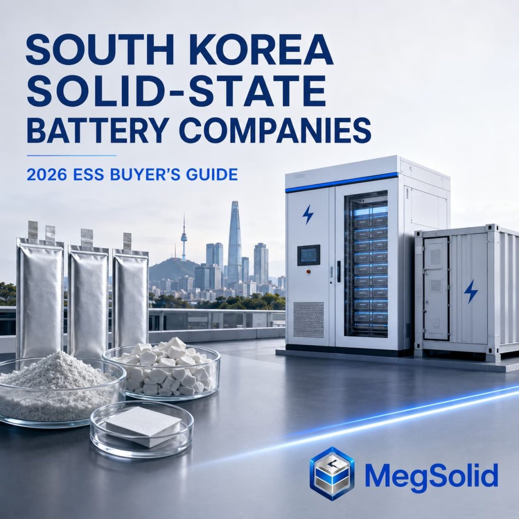 Top solid-state battery companies in South Korea and MegSolid ESS buyer guide